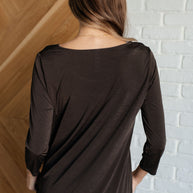 Signature Classic Round Neck Top in Chocolate-Tops-Ave Shops-[option4]-[option5]-[option6]-[option7]-[option8]-Shop-Boutique-Clothing-for-Women-Online