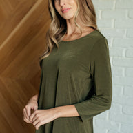 Signature Classic Round Neck Top in Olive-Tops-Ave Shops-[option4]-[option5]-[option6]-[option7]-[option8]-Shop-Boutique-Clothing-for-Women-Online