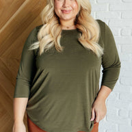 Signature Classic Round Neck Top in Olive-Tops-Ave Shops-[option4]-[option5]-[option6]-[option7]-[option8]-Shop-Boutique-Clothing-for-Women-Online