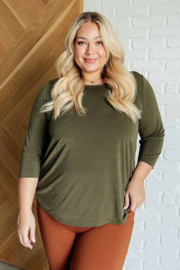 Signature Classic Round Neck Top in Olive-Tops-Ave Shops-[option4]-[option5]-[option6]-[option7]-[option8]-Shop-Boutique-Clothing-for-Women-Online