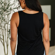 Simpler Times Basic V-Neck Tank in Black-Womens-Ave Shops-[option4]-[option5]-[option6]-[option7]-[option8]-Shop-Boutique-Clothing-for-Women-Online