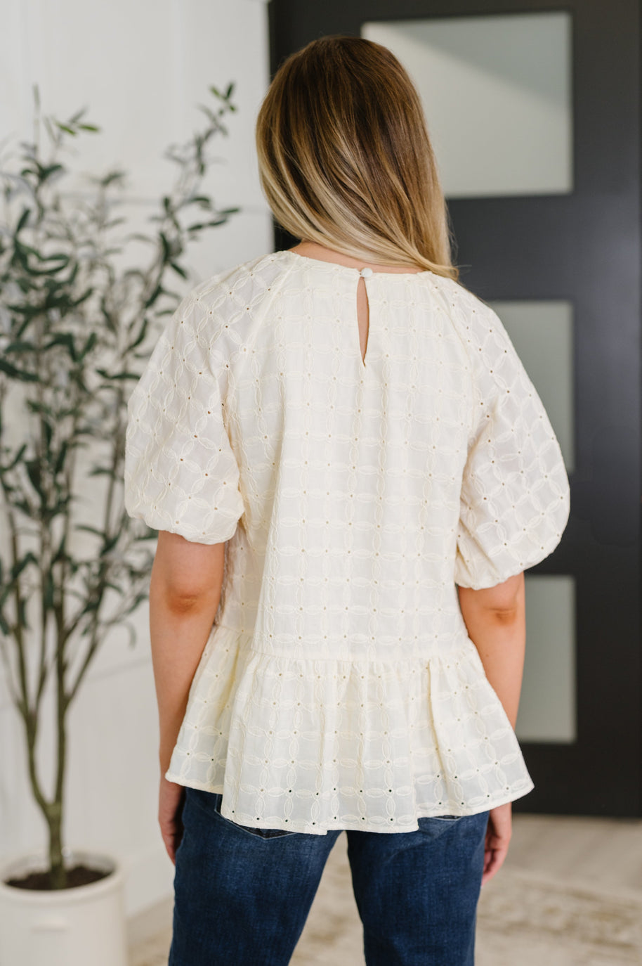 Simply Stunning Eyelet Knit Top-Womens-Ave Shops-[option4]-[option5]-[option6]-[option7]-[option8]-Shop-Boutique-Clothing-for-Women-Online
