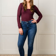 Skylar Mid Rise Thermal Vintage Skinny Jean-Womens-Ave Shops-[option4]-[option5]-[option6]-[option7]-[option8]-Shop-Boutique-Clothing-for-Women-Online
