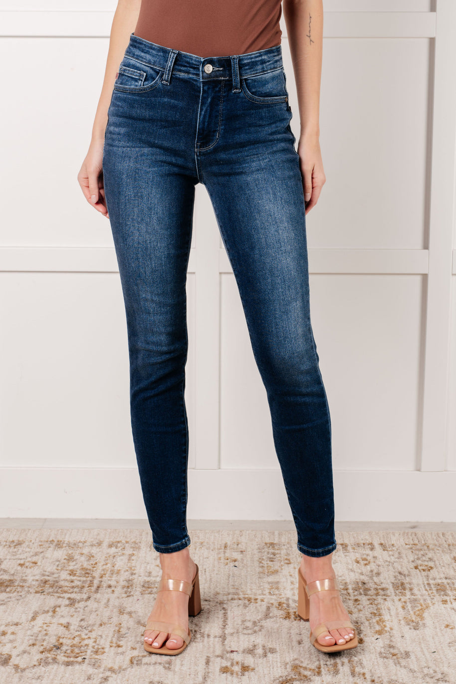 Skylar Mid Rise Thermal Vintage Skinny Jean-Womens-Ave Shops-[option4]-[option5]-[option6]-[option7]-[option8]-Shop-Boutique-Clothing-for-Women-Online