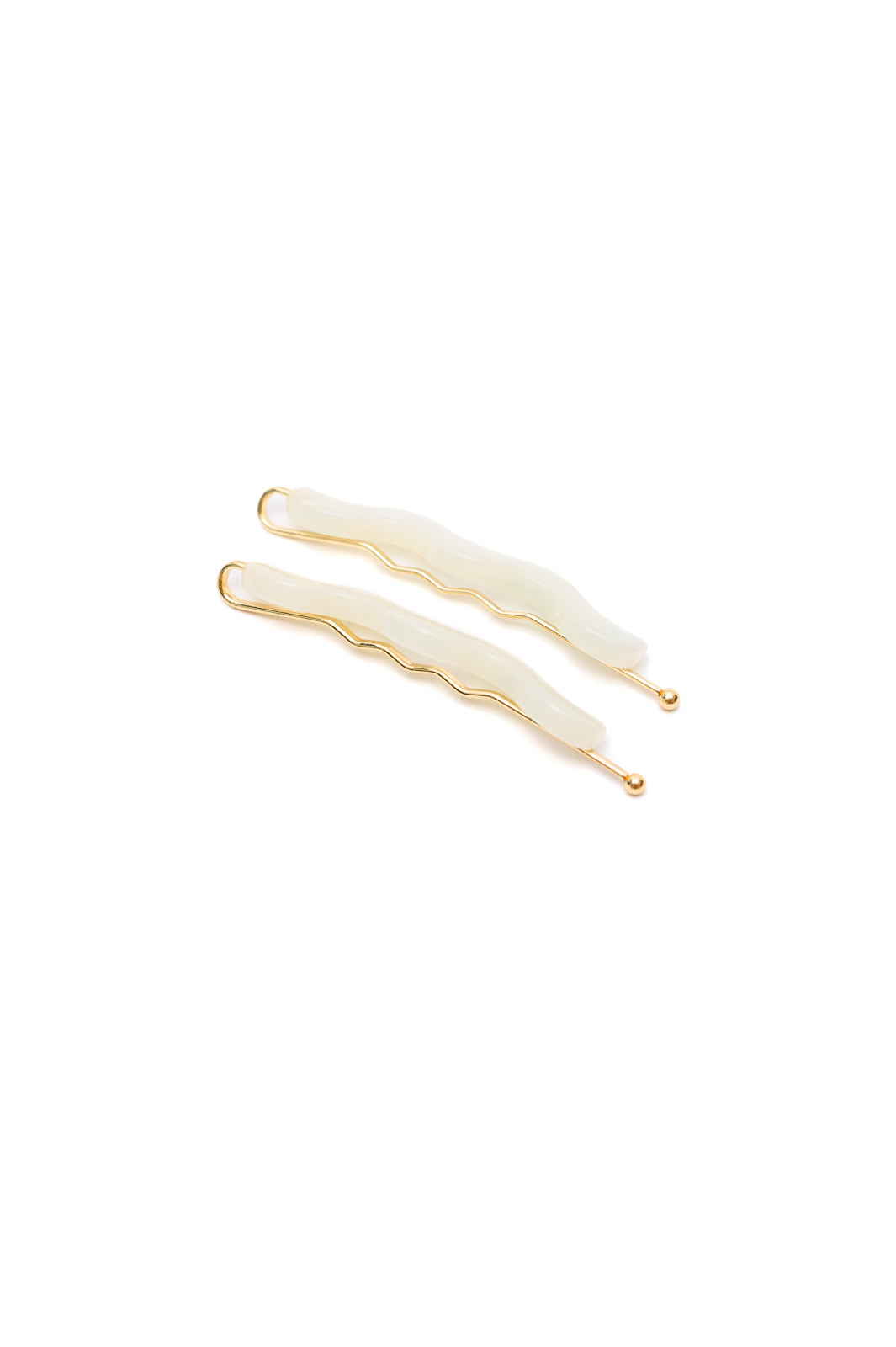 Sleek Waves Hair Clip in White Tortoise-Accessories-Ave Shops-[option4]-[option5]-[option6]-[option7]-[option8]-Shop-Boutique-Clothing-for-Women-Online