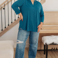 So Outstanding Top in Teal-Tops-Ave Shops-[option4]-[option5]-[option6]-[option7]-[option8]-Shop-Boutique-Clothing-for-Women-Online