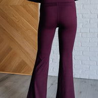 Stamina Stride Flare Leggings in Cassis-Athleisure-Ave Shops-[option4]-[option5]-[option6]-[option7]-[option8]-Shop-Boutique-Clothing-for-Women-Online