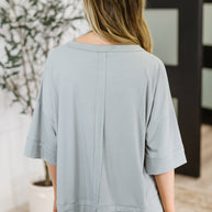 Zenana Stay On Top Relaxed Tee in Light Grey-Womens-Ave Shops-[option4]-[option5]-[option6]-[option7]-[option8]-Shop-Boutique-Clothing-for-Women-Online