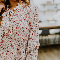 Stella Notched Neck Floral Long Sleeve Blouse-Tops-Ave Shops-[option4]-[option5]-[option6]-[option7]-[option8]-Shop-Boutique-Clothing-for-Women-Online