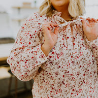 Stella Notched Neck Floral Long Sleeve Blouse-Tops-Ave Shops-[option4]-[option5]-[option6]-[option7]-[option8]-Shop-Boutique-Clothing-for-Women-Online
