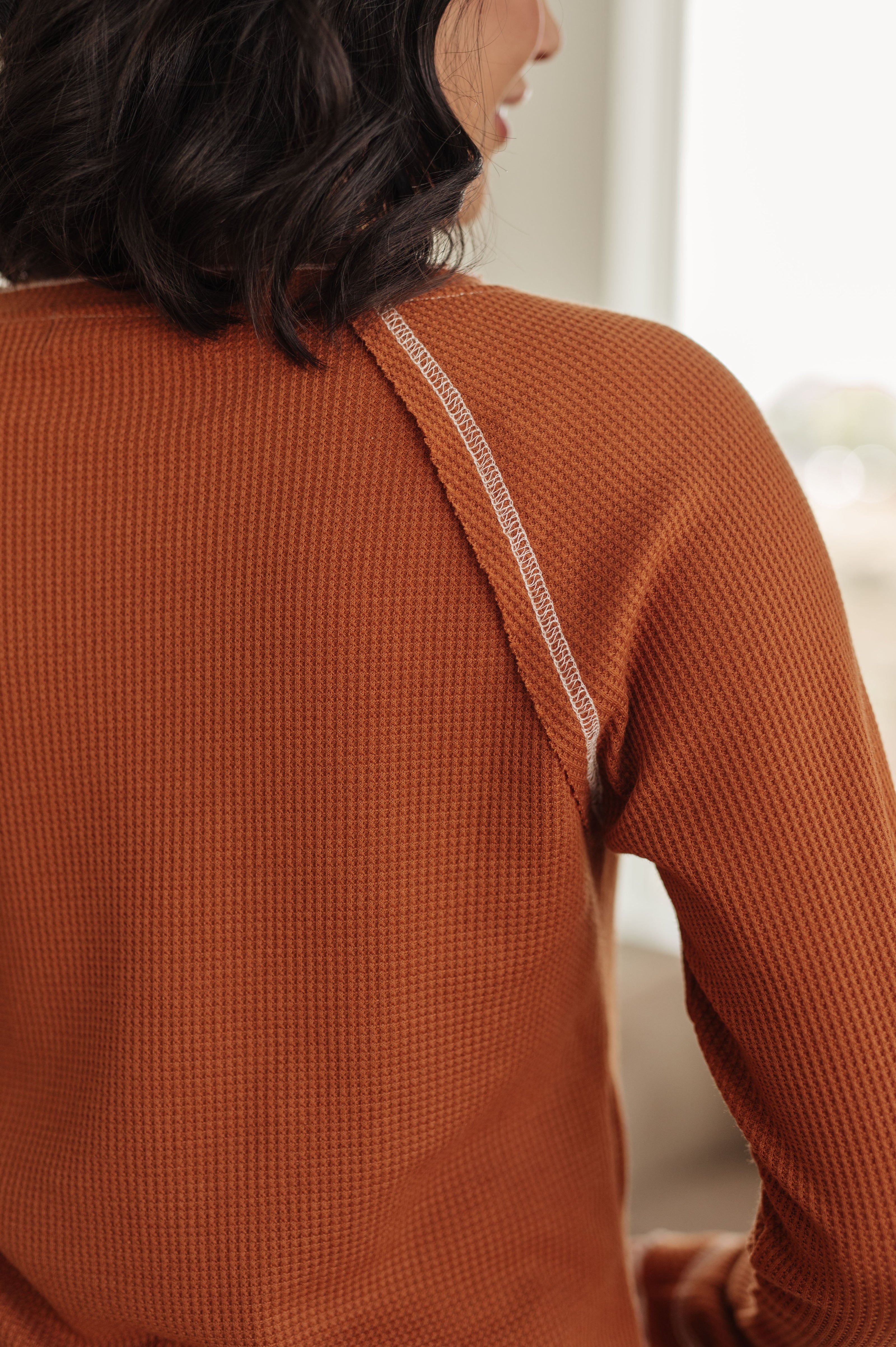 Stitch In Time Waffle Knit Top-Tops-Ave Shops-[option4]-[option5]-[option6]-[option7]-[option8]-Shop-Boutique-Clothing-for-Women-Online