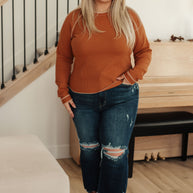 Stitch In Time Waffle Knit Top-Tops-Ave Shops-[option4]-[option5]-[option6]-[option7]-[option8]-Shop-Boutique-Clothing-for-Women-Online