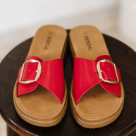 Strawberry Slip on Slide in Delight Red-Womens-Ave Shops-[option4]-[option5]-[option6]-[option7]-[option8]-Shop-Boutique-Clothing-for-Women-Online