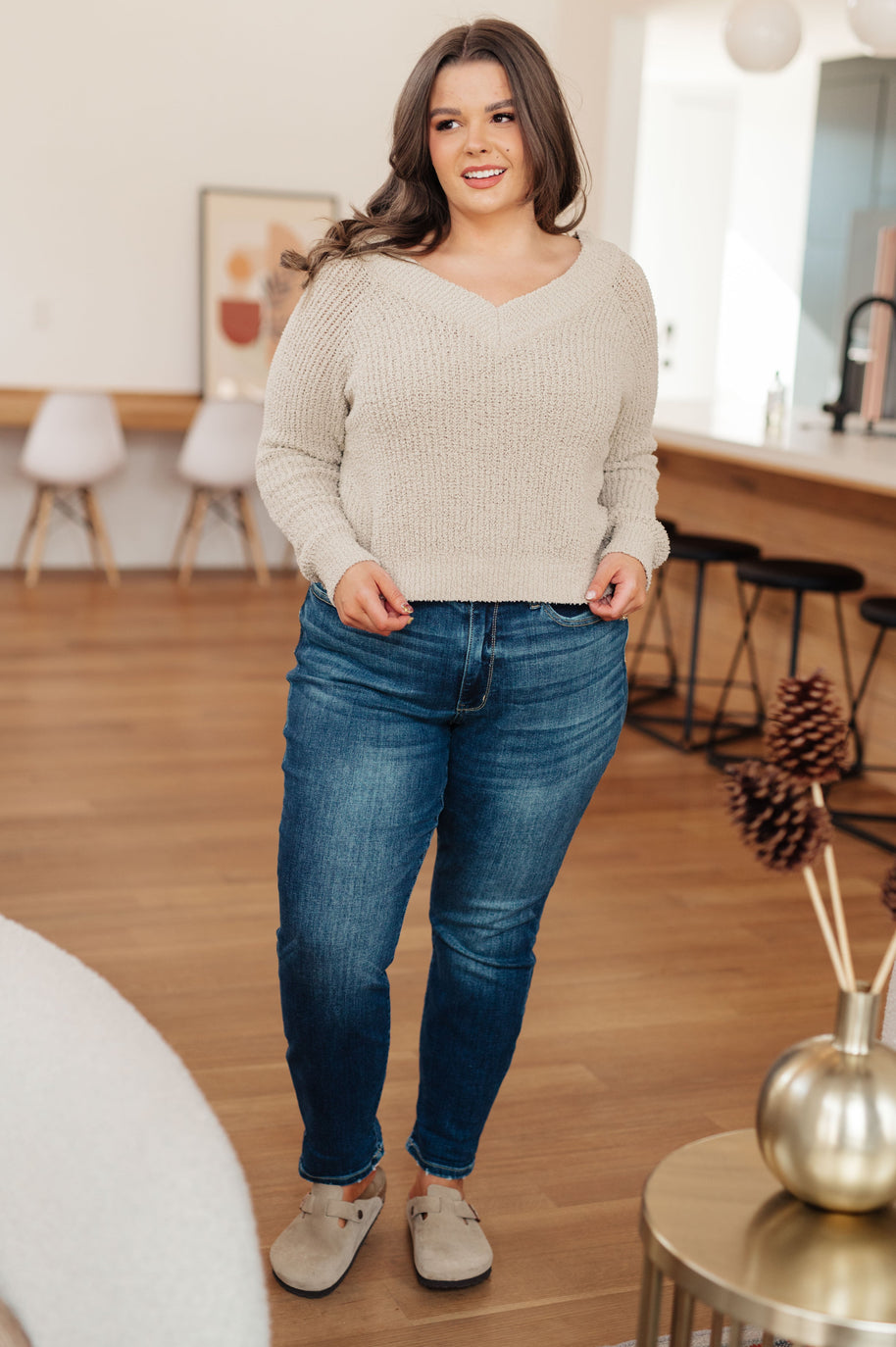 Stuck In The Moment V-Neck Sweater-Tops-Ave Shops-[option4]-[option5]-[option6]-[option7]-[option8]-Shop-Boutique-Clothing-for-Women-Online