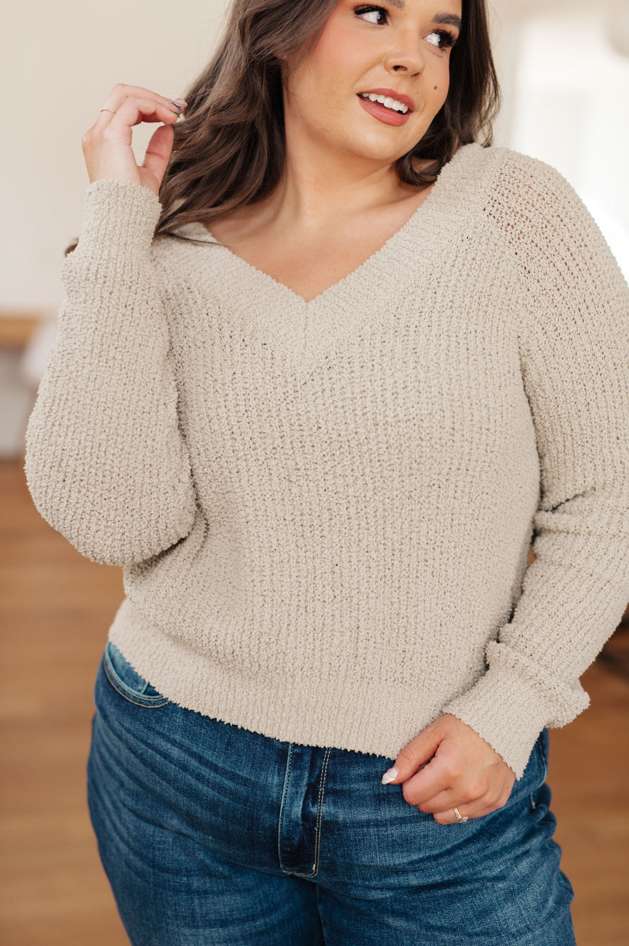 Stuck In The Moment V-Neck Sweater-Tops-Ave Shops-[option4]-[option5]-[option6]-[option7]-[option8]-Shop-Boutique-Clothing-for-Women-Online