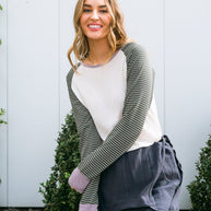 Suave Stripes Raglan Top-Womens-Ave Shops-[option4]-[option5]-[option6]-[option7]-[option8]-Shop-Boutique-Clothing-for-Women-Online