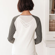 Suave Stripes Raglan Top-Womens-Ave Shops-[option4]-[option5]-[option6]-[option7]-[option8]-Shop-Boutique-Clothing-for-Women-Online