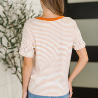 Sunbeam Shuffle Banded Round Neck Top in Orange-Womens-Ave Shops-[option4]-[option5]-[option6]-[option7]-[option8]-Shop-Boutique-Clothing-for-Women-Online