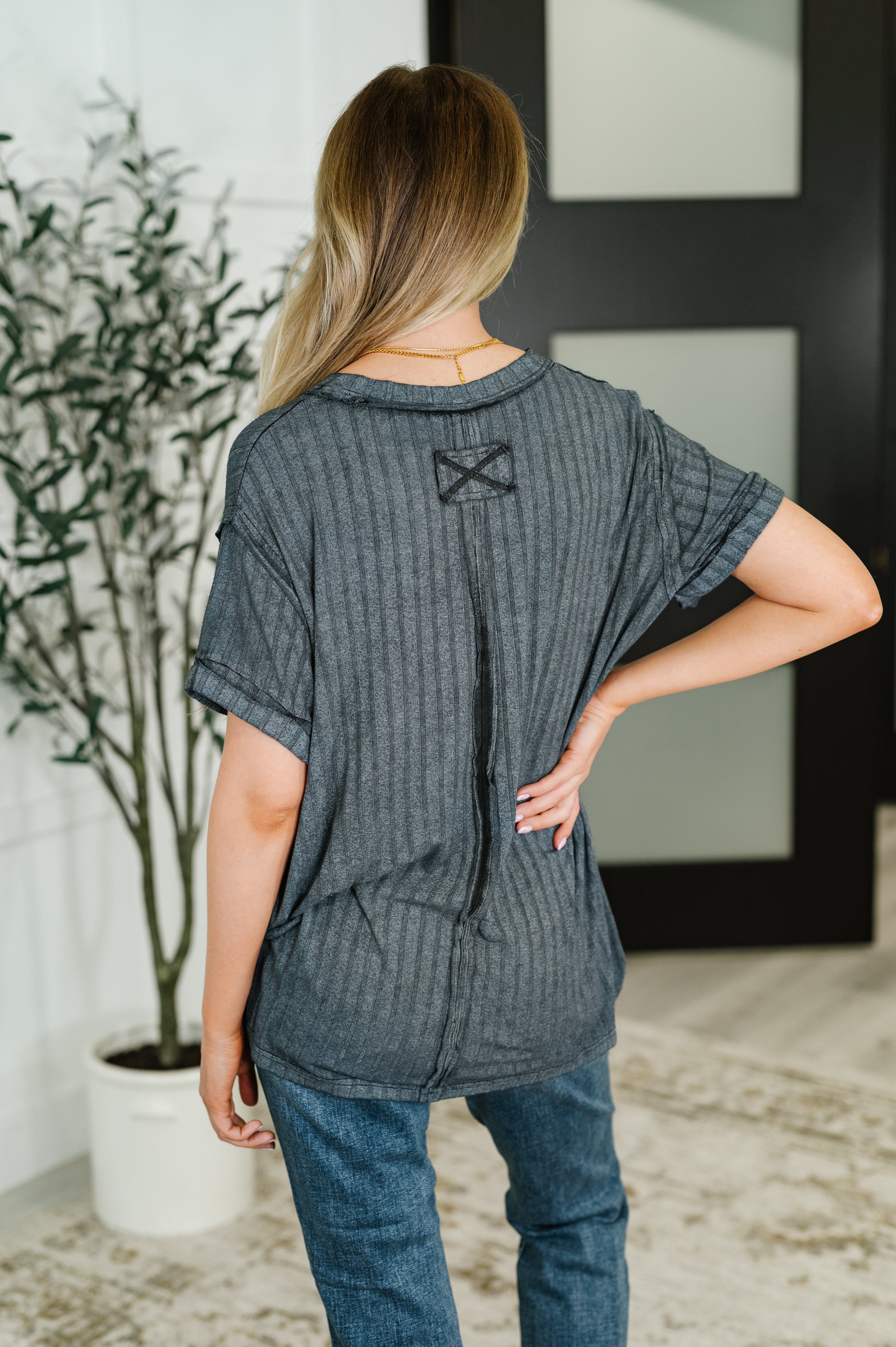 Zenana Sunday's Bestie Mineral Wash Top in Ash Black-Womens-Ave Shops-[option4]-[option5]-[option6]-[option7]-[option8]-Shop-Boutique-Clothing-for-Women-Online