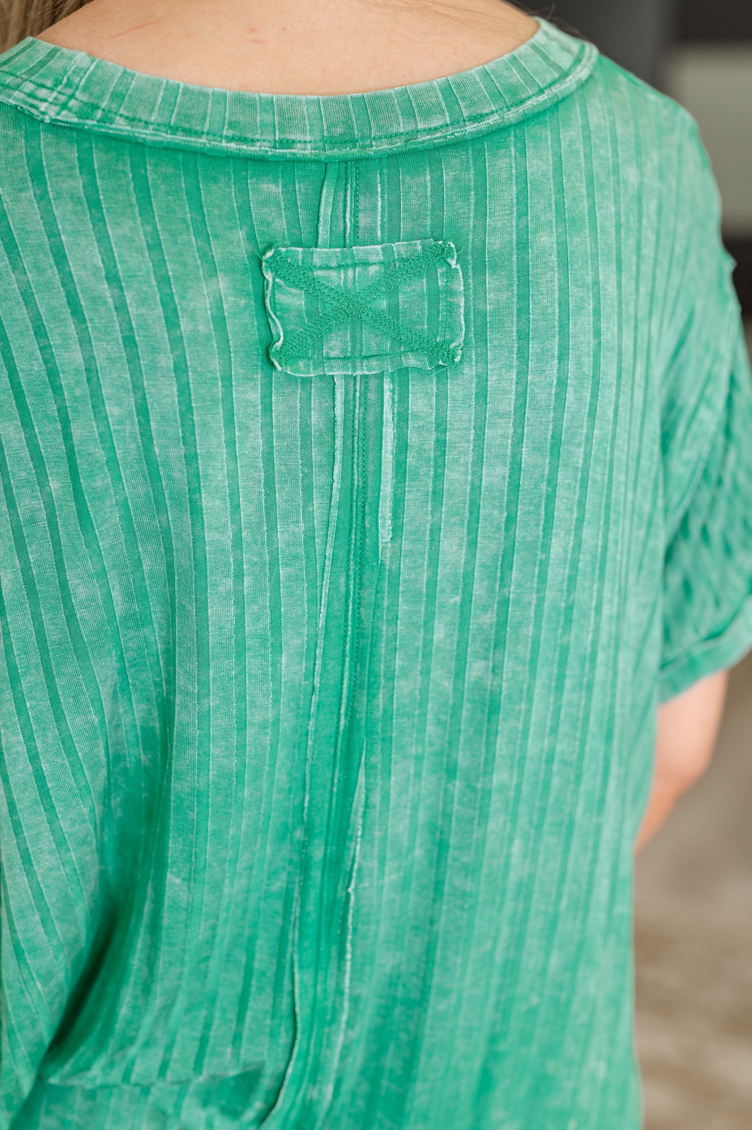 Zenana Sunday's Bestie Mineral Wash Top in Kelly Green-Womens-Ave Shops-[option4]-[option5]-[option6]-[option7]-[option8]-Shop-Boutique-Clothing-for-Women-Online