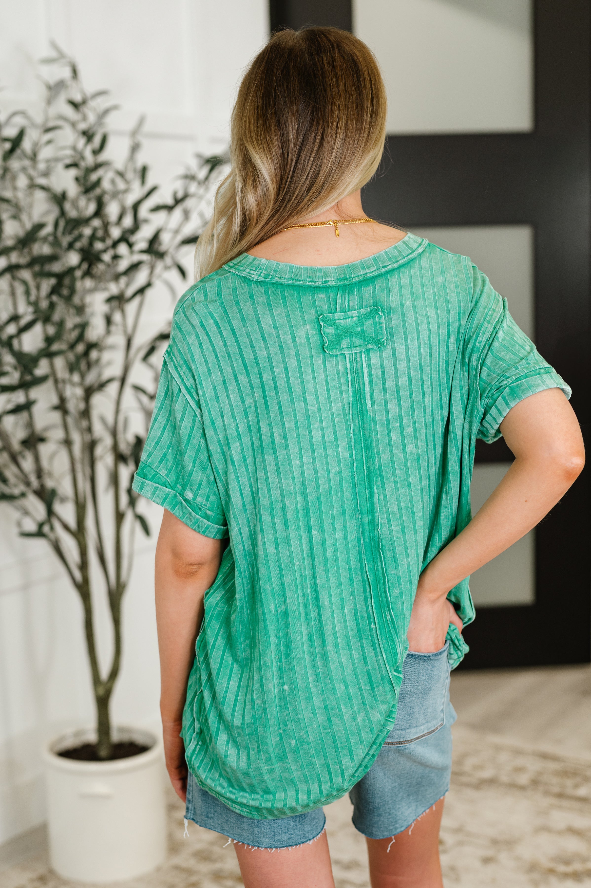 Zenana Sunday's Bestie Mineral Wash Top in Kelly Green-Womens-Ave Shops-[option4]-[option5]-[option6]-[option7]-[option8]-Shop-Boutique-Clothing-for-Women-Online