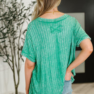 Zenana Sunday's Bestie Mineral Wash Top in Kelly Green-Womens-Ave Shops-[option4]-[option5]-[option6]-[option7]-[option8]-Shop-Boutique-Clothing-for-Women-Online