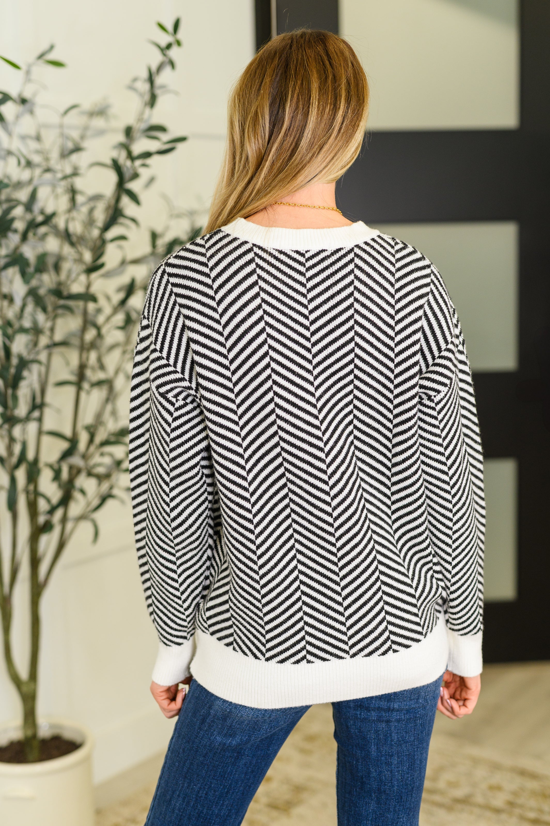 Super Secret Chevron Sweater-Womens-Ave Shops-[option4]-[option5]-[option6]-[option7]-[option8]-Shop-Boutique-Clothing-for-Women-Online