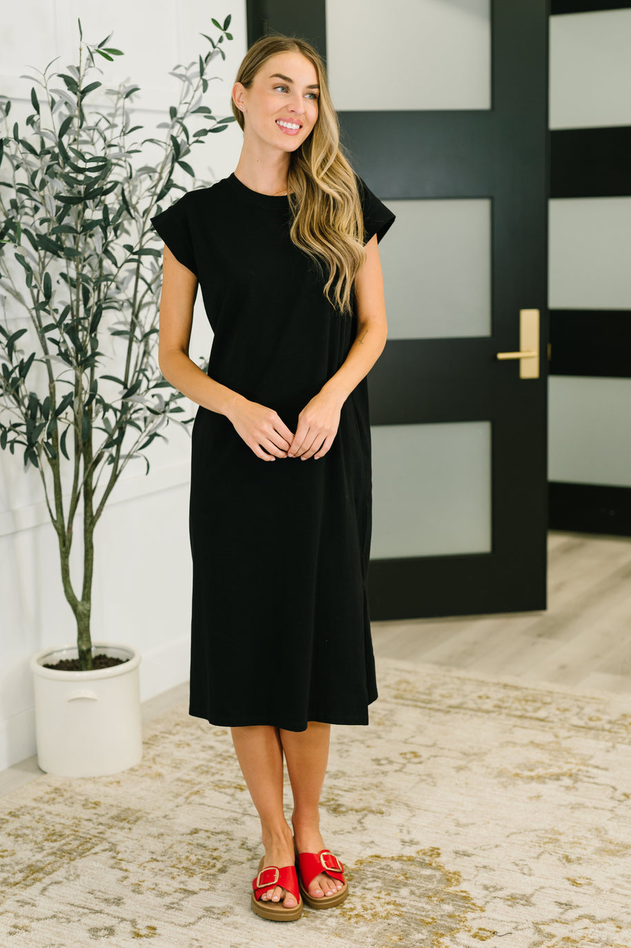 Zenana Sweet Like That Casual Dress in Black-Womens-Ave Shops-[option4]-[option5]-[option6]-[option7]-[option8]-Shop-Boutique-Clothing-for-Women-Online