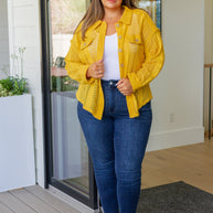 Sweeter Than Nectar Lace Button Down in Honey-Tops-Ave Shops-[option4]-[option5]-[option6]-[option7]-[option8]-Shop-Boutique-Clothing-for-Women-Online
