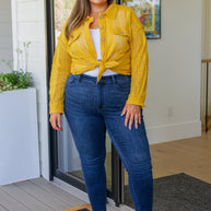 Sweeter Than Nectar Lace Button Down in Honey-Tops-Ave Shops-[option4]-[option5]-[option6]-[option7]-[option8]-Shop-Boutique-Clothing-for-Women-Online