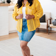 Sweeter Than Nectar Lace Button Down in Honey-Tops-Ave Shops-[option4]-[option5]-[option6]-[option7]-[option8]-Shop-Boutique-Clothing-for-Women-Online