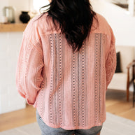 Sweeter Than Nectar Lace Button Down in Rose-Tops-Ave Shops-[option4]-[option5]-[option6]-[option7]-[option8]-Shop-Boutique-Clothing-for-Women-Online