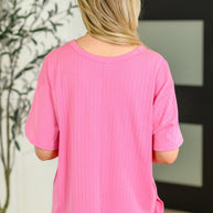Take It Easy Slouchy Tee in Hot Pink-Womens-Ave Shops-[option4]-[option5]-[option6]-[option7]-[option8]-Shop-Boutique-Clothing-for-Women-Online