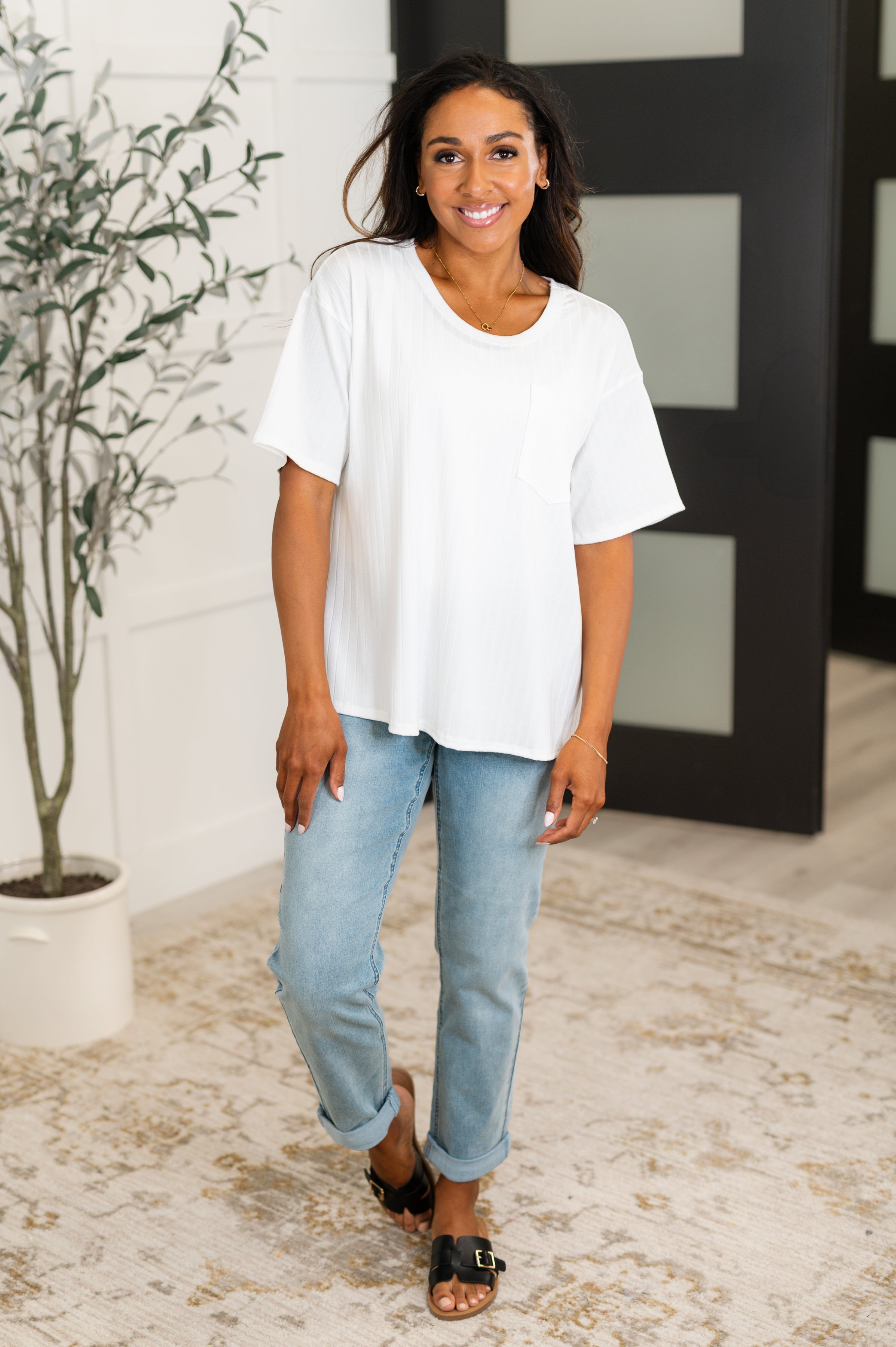 Take It Easy Slouchy Tee in Ivory-Womens-Ave Shops-[option4]-[option5]-[option6]-[option7]-[option8]-Shop-Boutique-Clothing-for-Women-Online
