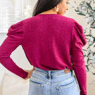 Take Me Out Faux Wrap Bodysuit In Magenta-Womens-Ave Shops-[option4]-[option5]-[option6]-[option7]-[option8]-Shop-Boutique-Clothing-for-Women-Online