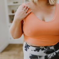 Tell Me More Crop Tank In Coral-Tops-Ave Shops-[option4]-[option5]-[option6]-[option7]-[option8]-Shop-Boutique-Clothing-for-Women-Online