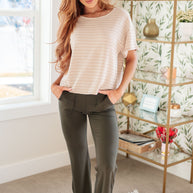 Textured Boxy Top in Taupe-Tops-Ave Shops-[option4]-[option5]-[option6]-[option7]-[option8]-Shop-Boutique-Clothing-for-Women-Online
