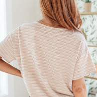 Textured Boxy Top in Taupe-Tops-Ave Shops-[option4]-[option5]-[option6]-[option7]-[option8]-Shop-Boutique-Clothing-for-Women-Online