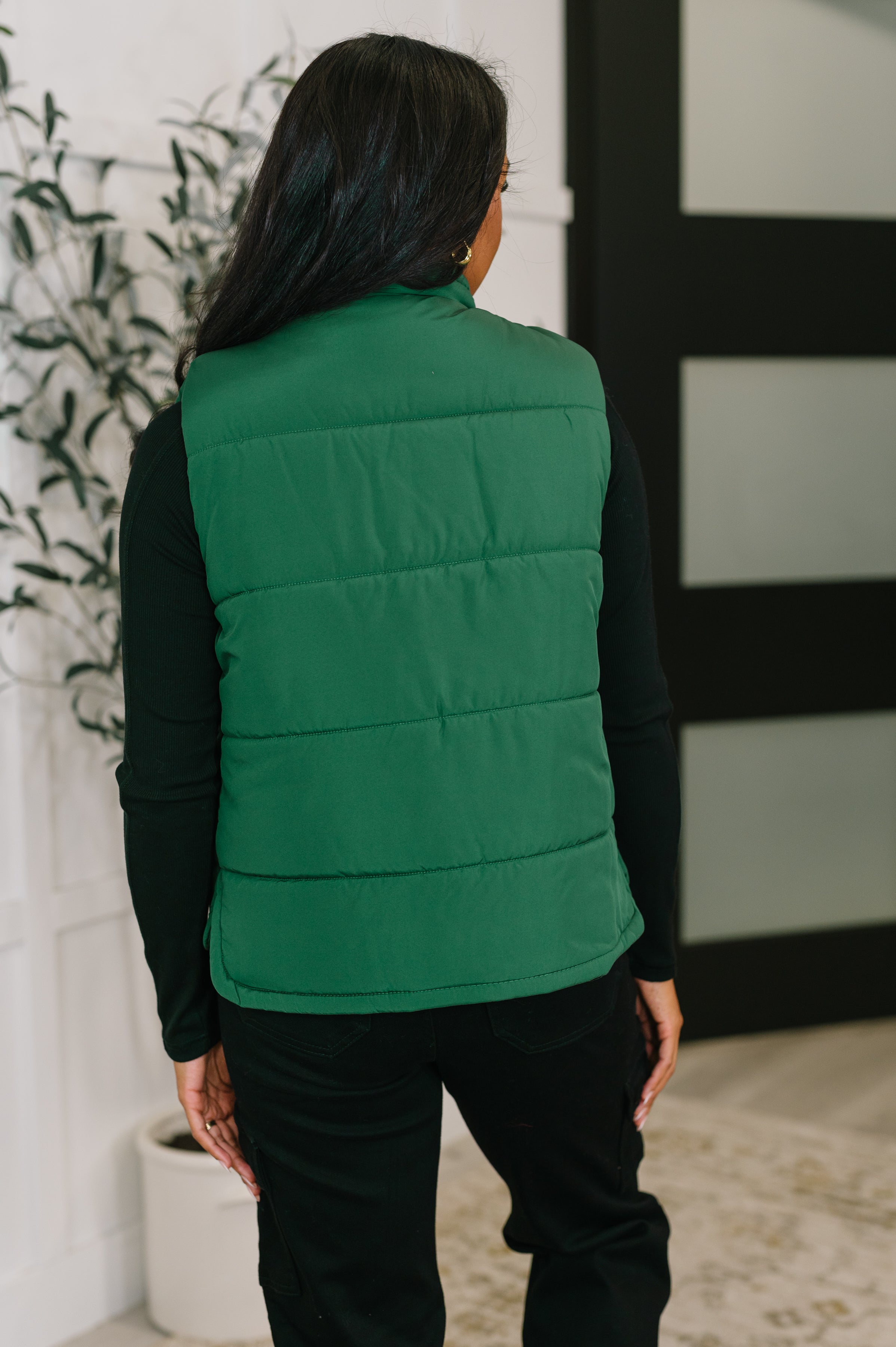 That's What I'm Talkin' About Puffer Vest in Hunter Green-Womens-Ave Shops-[option4]-[option5]-[option6]-[option7]-[option8]-Shop-Boutique-Clothing-for-Women-Online