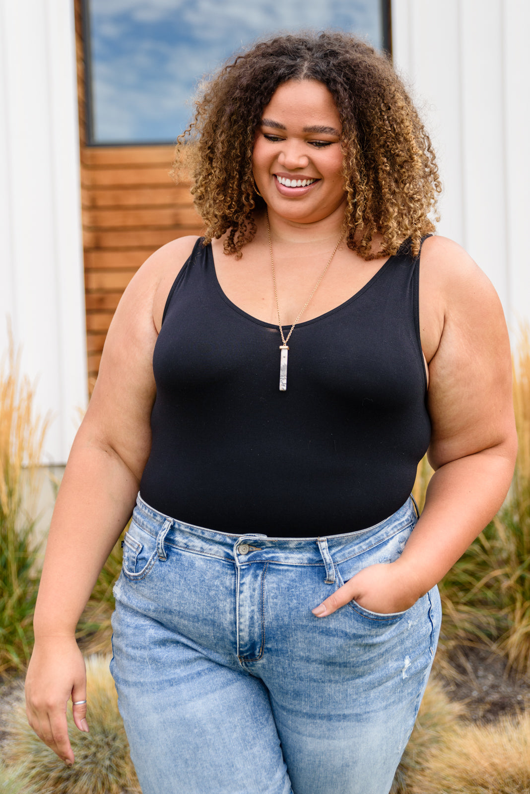 The Basics Bodysuit In Black-Womens-Ave Shops-[option4]-[option5]-[option6]-[option7]-[option8]-Shop-Boutique-Clothing-for-Women-Online