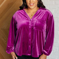 The Best Policy Velvet Balloon Sleeve Top-Tops-Ave Shops-[option4]-[option5]-[option6]-[option7]-[option8]-Shop-Boutique-Clothing-for-Women-Online