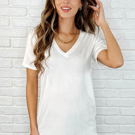 Zenana The Every Outfit Basic V-Neck Top in Off White-Womens-Ave Shops-[option4]-[option5]-[option6]-[option7]-[option8]-Shop-Boutique-Clothing-for-Women-Online
