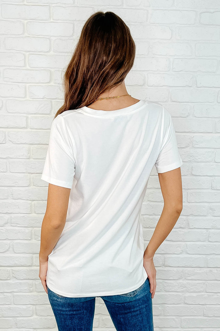 Zenana The Every Outfit Basic V-Neck Top in Off White-Womens-Ave Shops-[option4]-[option5]-[option6]-[option7]-[option8]-Shop-Boutique-Clothing-for-Women-Online