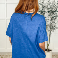 The Layback Relaxed Basic Tee in Royal Blue-Womens-Ave Shops-[option4]-[option5]-[option6]-[option7]-[option8]-Shop-Boutique-Clothing-for-Women-Online