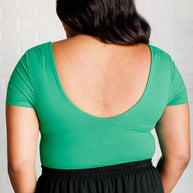 They're Not Like Us Square Neck Bodysuit in Emerald Green-Tops-Ave Shops-[option4]-[option5]-[option6]-[option7]-[option8]-Shop-Boutique-Clothing-for-Women-Online