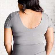 They're Not Like Us Square Neck Bodysuit in Titanium-Tops-Ave Shops-[option4]-[option5]-[option6]-[option7]-[option8]-Shop-Boutique-Clothing-for-Women-Online