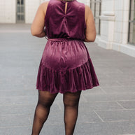 Tied In A Bow Velvet Dress-Dresses-Ave Shops-[option4]-[option5]-[option6]-[option7]-[option8]-Shop-Boutique-Clothing-for-Women-Online