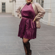 Tied In A Bow Velvet Dress-Dresses-Ave Shops-[option4]-[option5]-[option6]-[option7]-[option8]-Shop-Boutique-Clothing-for-Women-Online