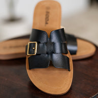 Torvi Black Slip on Sandals-Womens-Ave Shops-[option4]-[option5]-[option6]-[option7]-[option8]-Shop-Boutique-Clothing-for-Women-Online