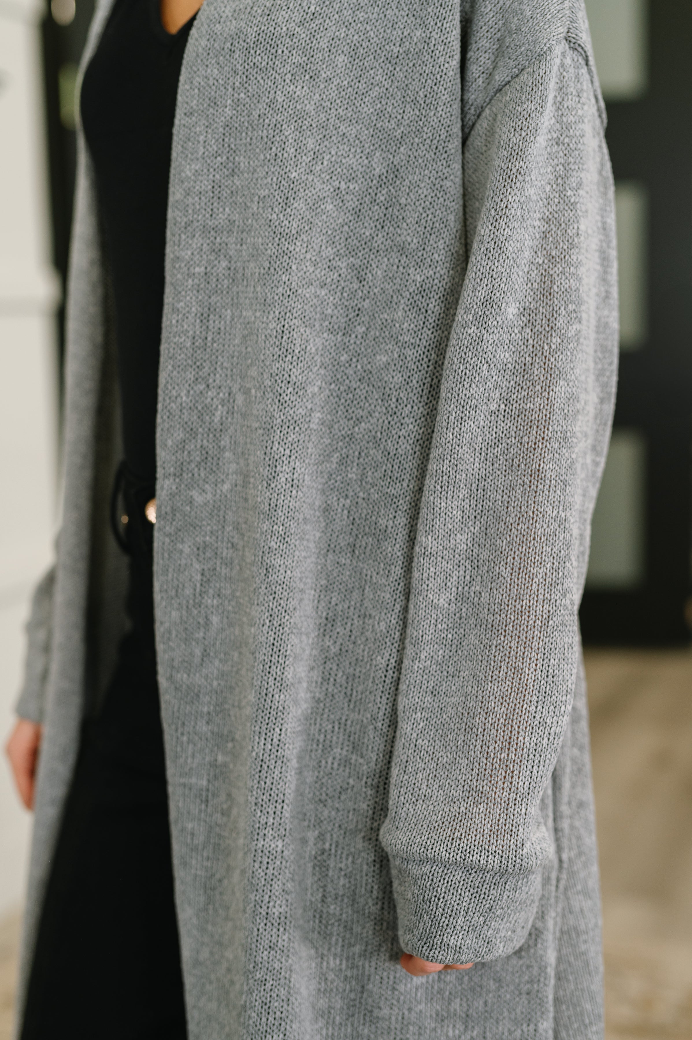 Travel Hideaway Open Front Cardigan in Soft Grey-Womens-Ave Shops-[option4]-[option5]-[option6]-[option7]-[option8]-Shop-Boutique-Clothing-for-Women-Online